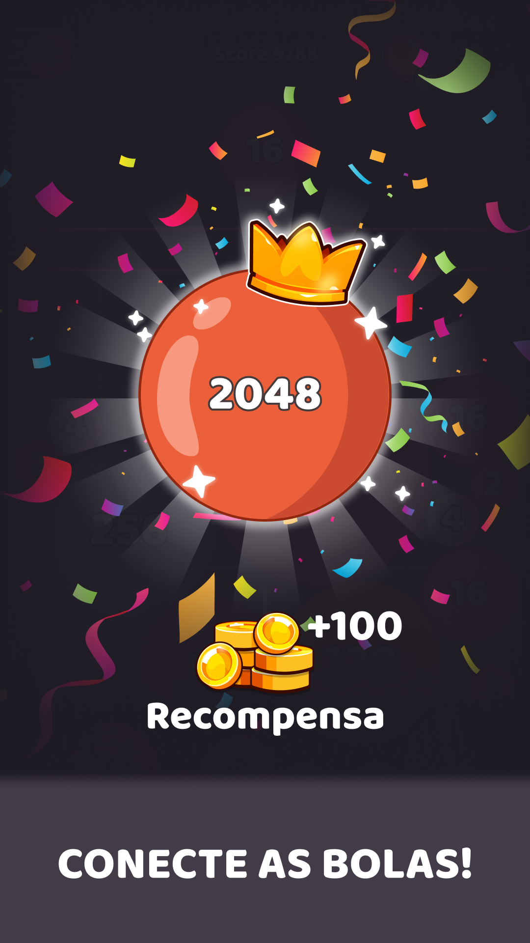 Captura de Tela do Jogo 2048 Balls: Quebra-Números