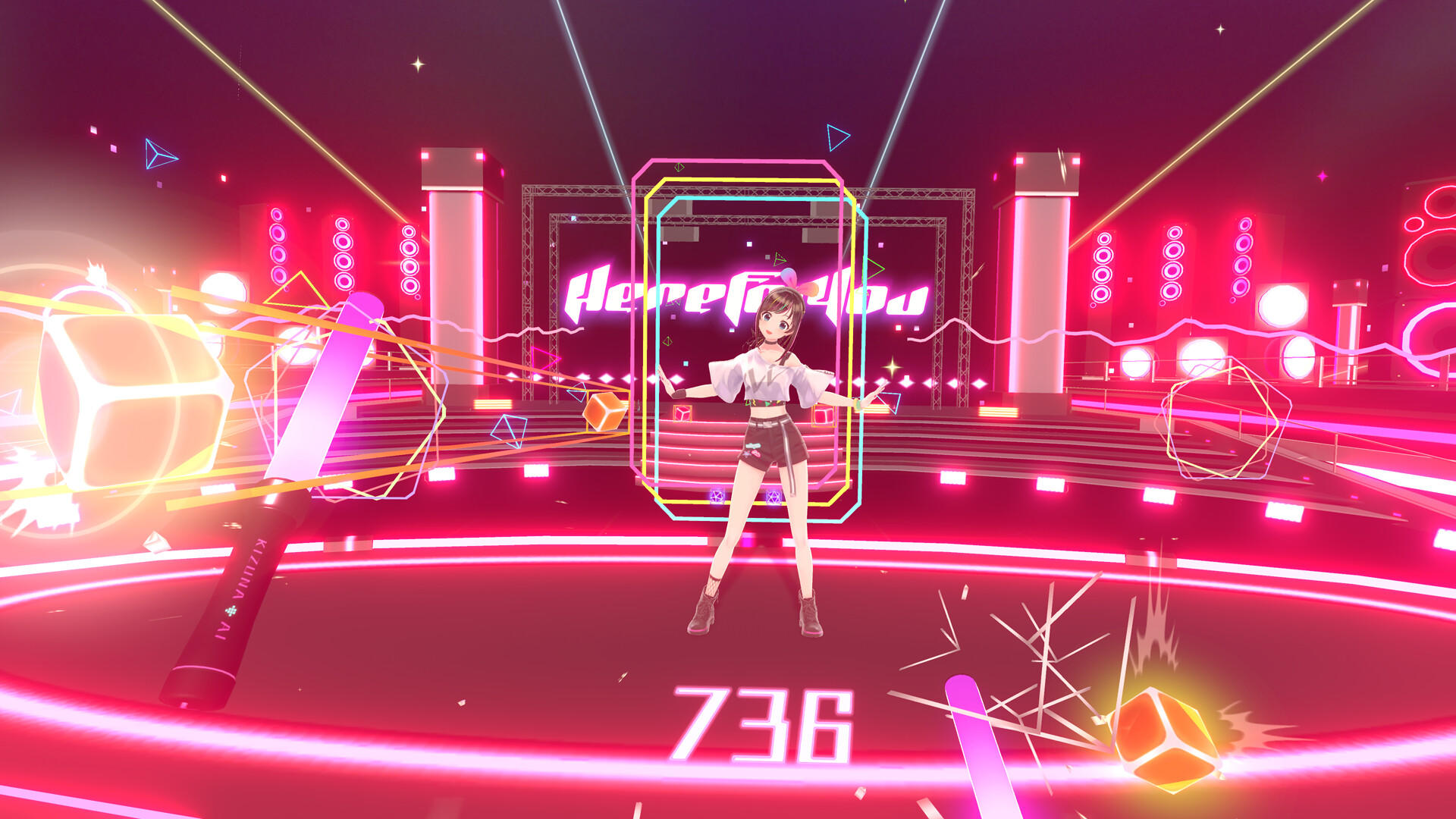 Kizuna AI - Touch the Beat! screenshot game