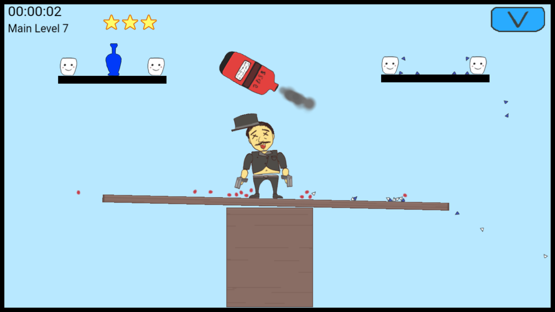 Скриншот игры Wacky Bullets