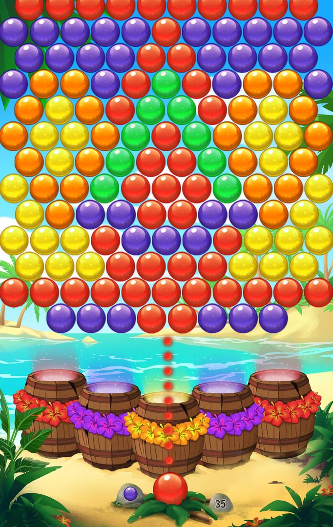 Bubble Beach Buster screenshot game