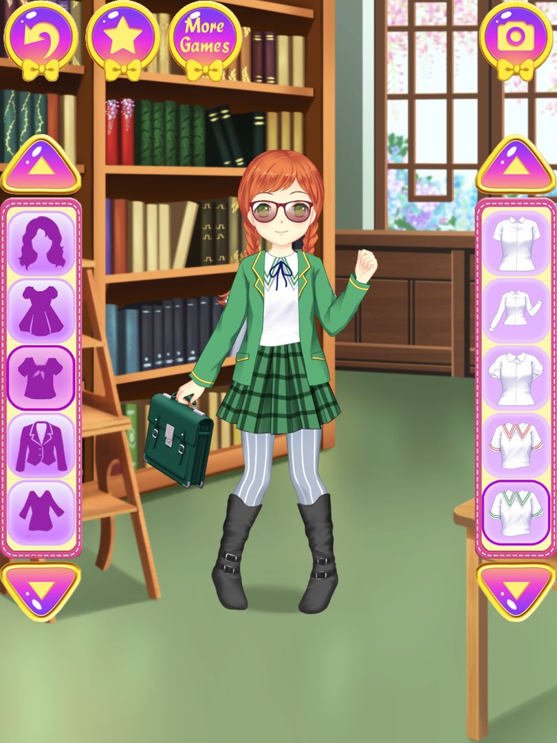 Anime School Dress Up ภาพหน้าจอเกม