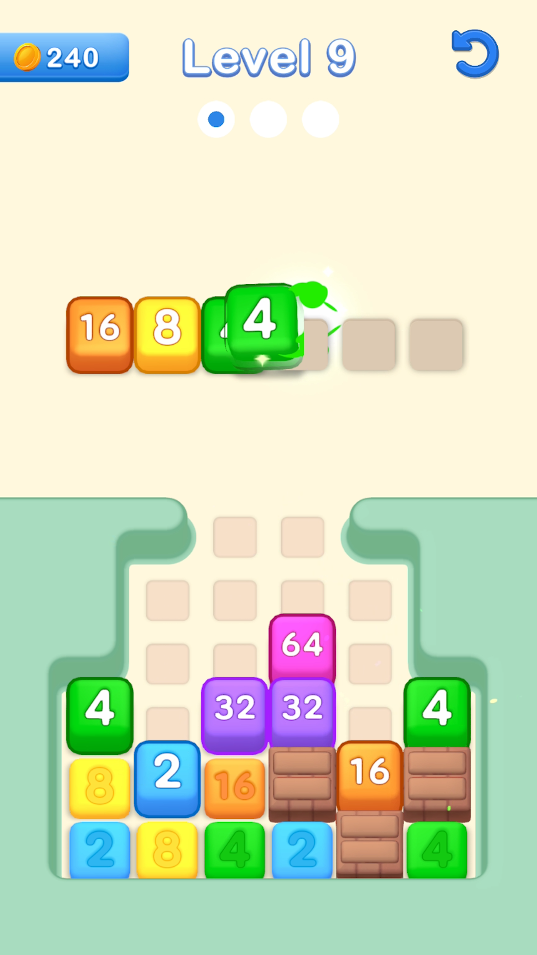 Tile Merge Number ภาพหน้าจอเกม