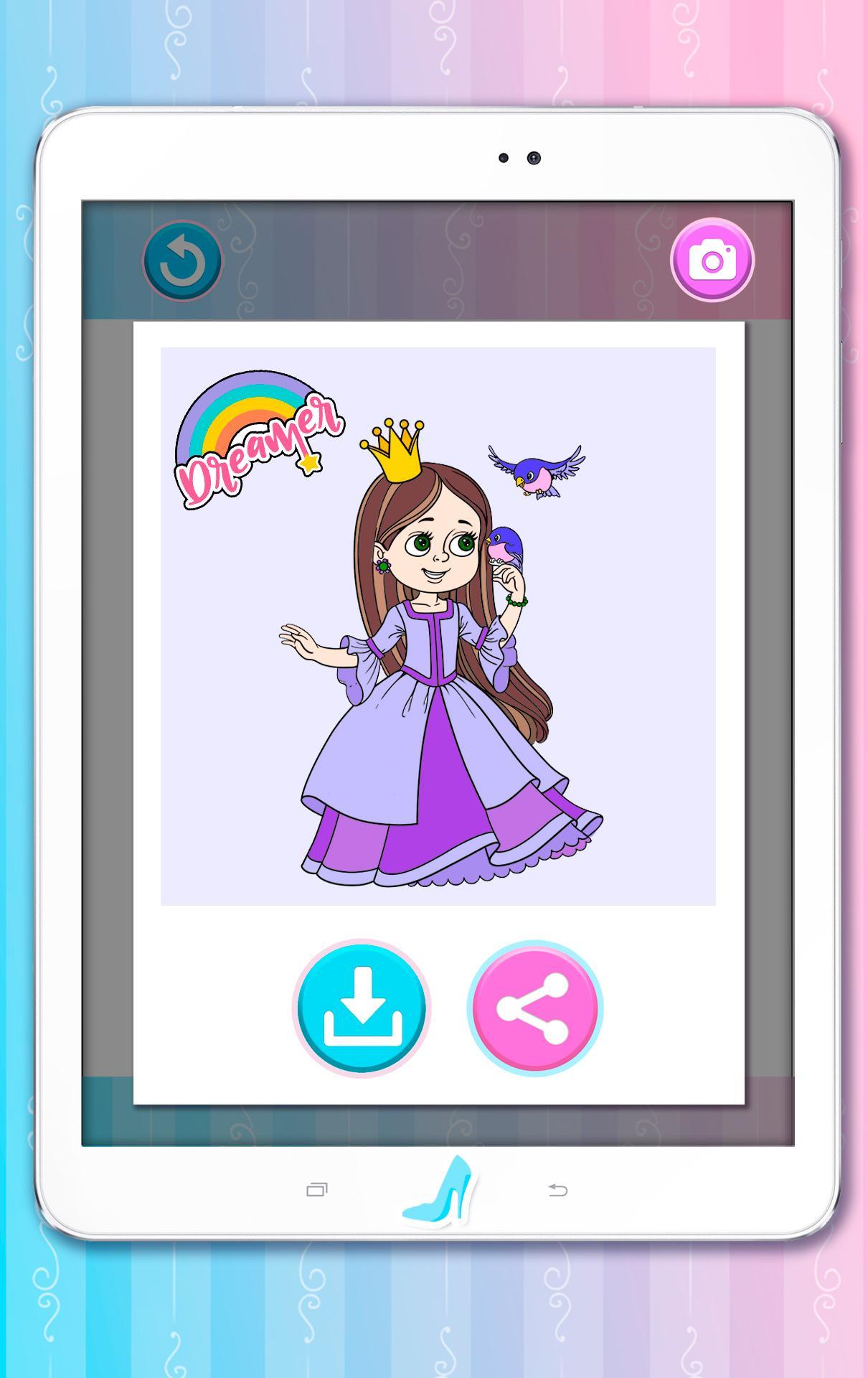 Ảnh chụp màn hình Princess Coloring Pages