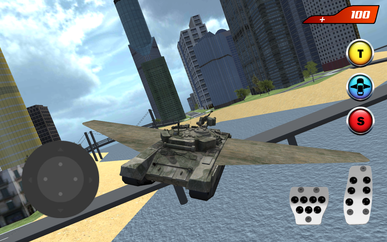 Screenshot of X Ray Flying Tank Robot