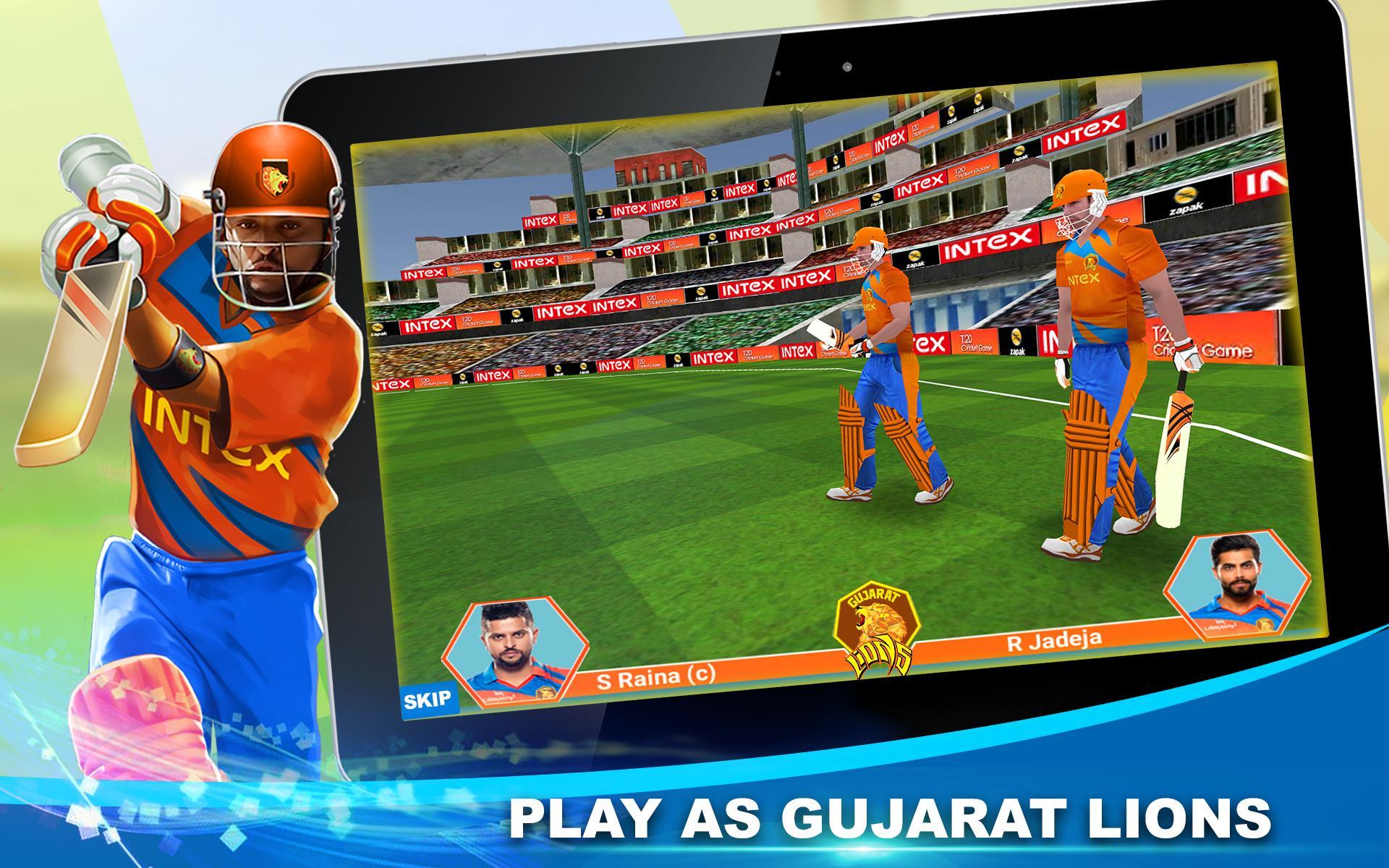 Gujarat Lions T20 Cricket Game 遊戲截圖