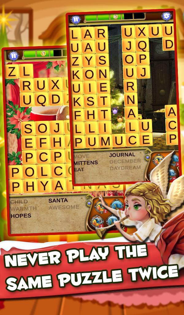 Xmas Word Search: Christmas Cookies 게임 스크린 샷