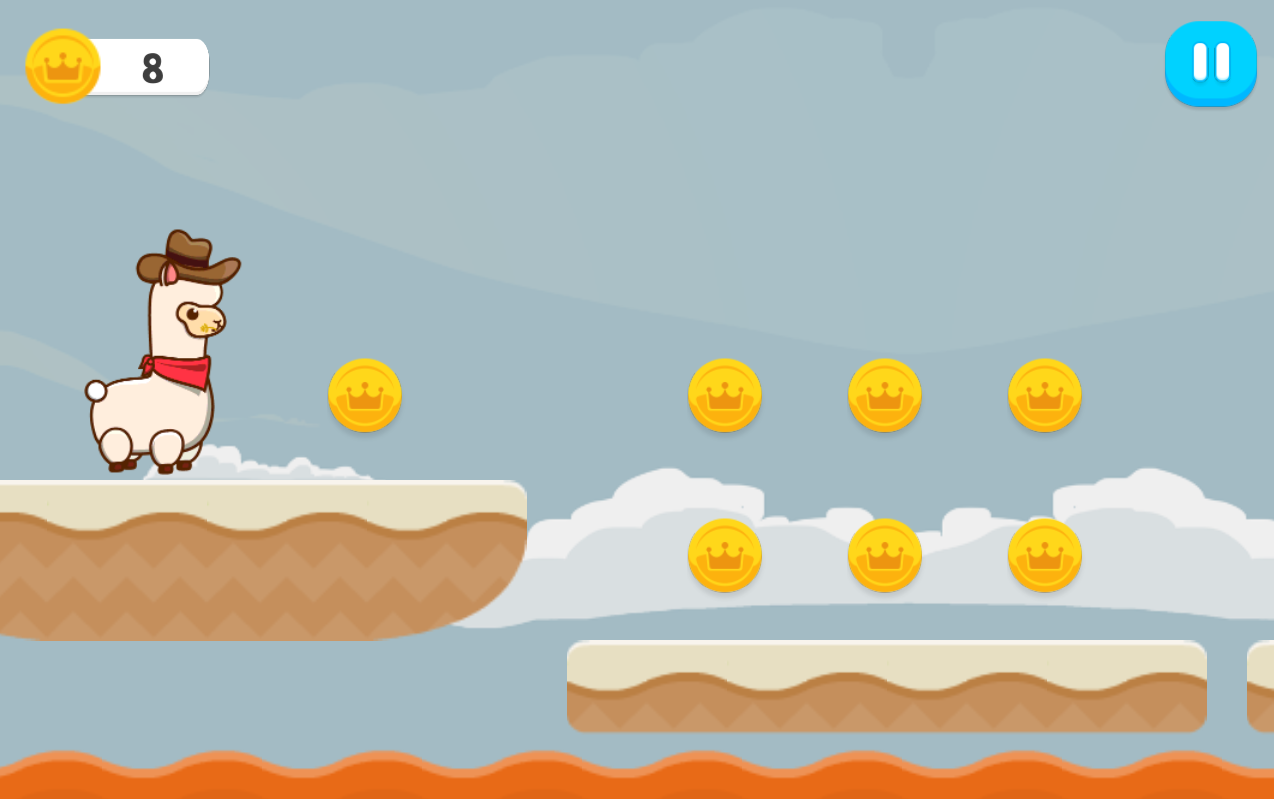 Mr Alpaca Jumper Game Screenshot
