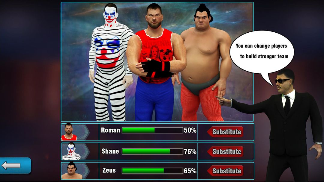 Wrestling Manager Pro: Triple Tag Team Stars Fight screenshot game