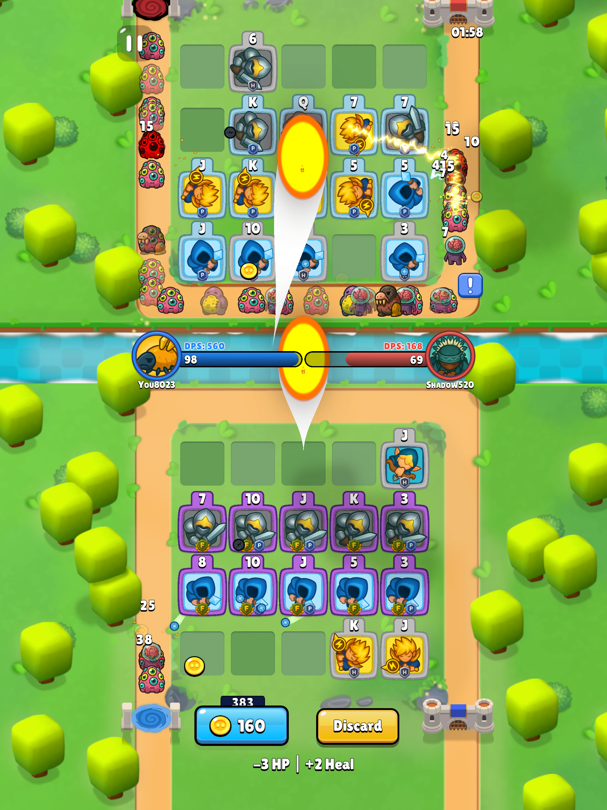 Hand of Heroes Game Screenshot