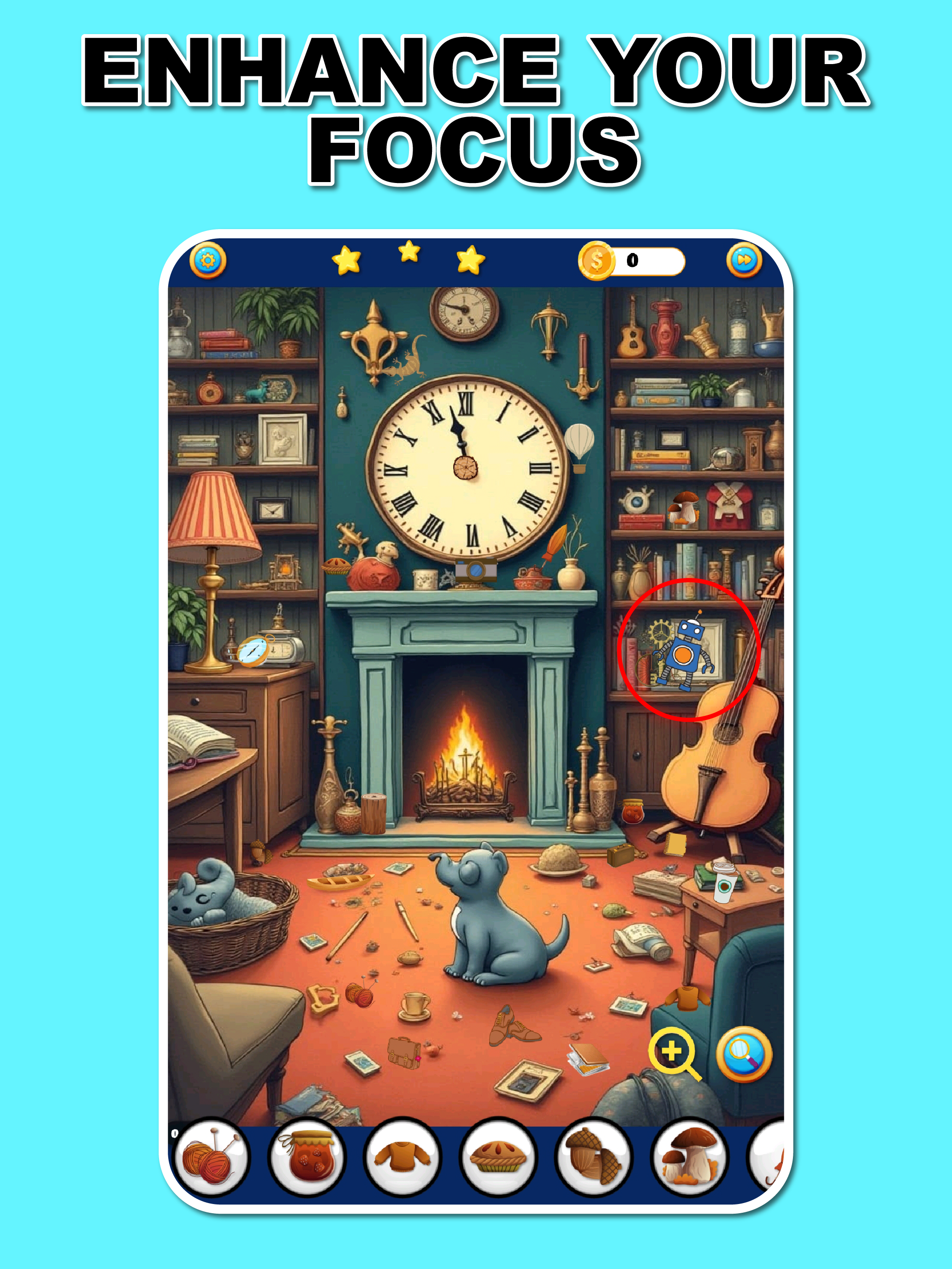 Spot 25 Hidden Objects Game Game Screenshot