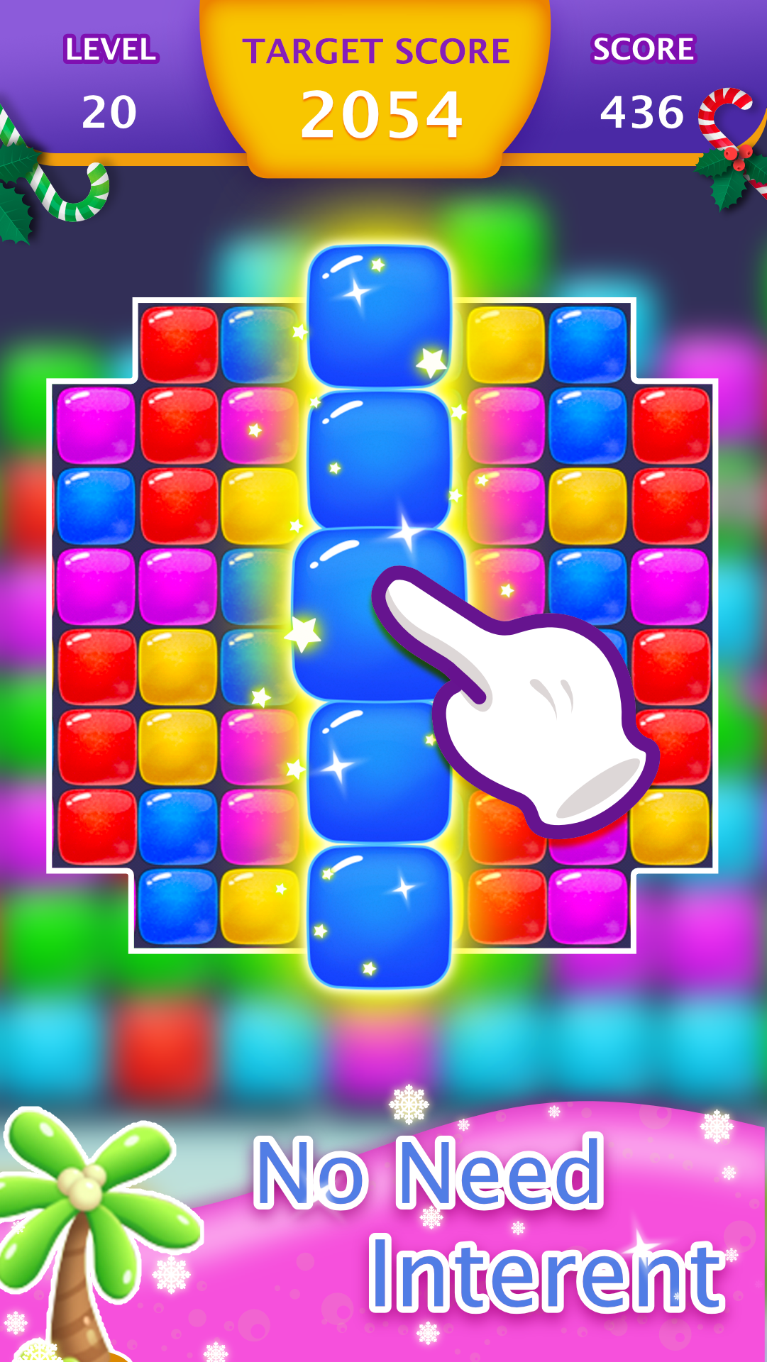 Cube Blast Crush Game Screenshot