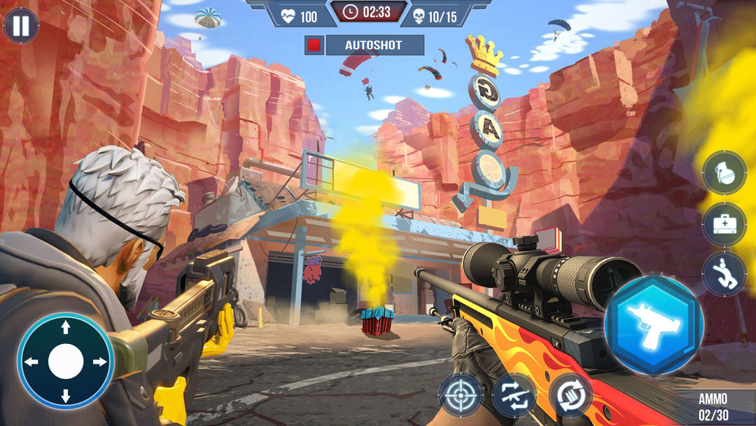 Screenshot of Critical cover multiplayer shooting offline games