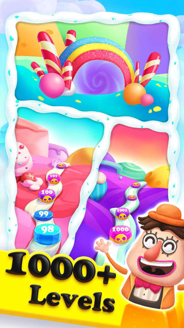 Crazy Candy Bomb-Sweet match 3 Game Screenshot
