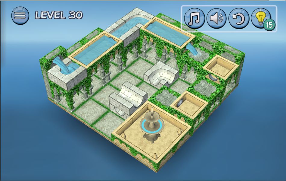 Flow Water Fountain 3D Puzzle ภาพหน้าจอเกม