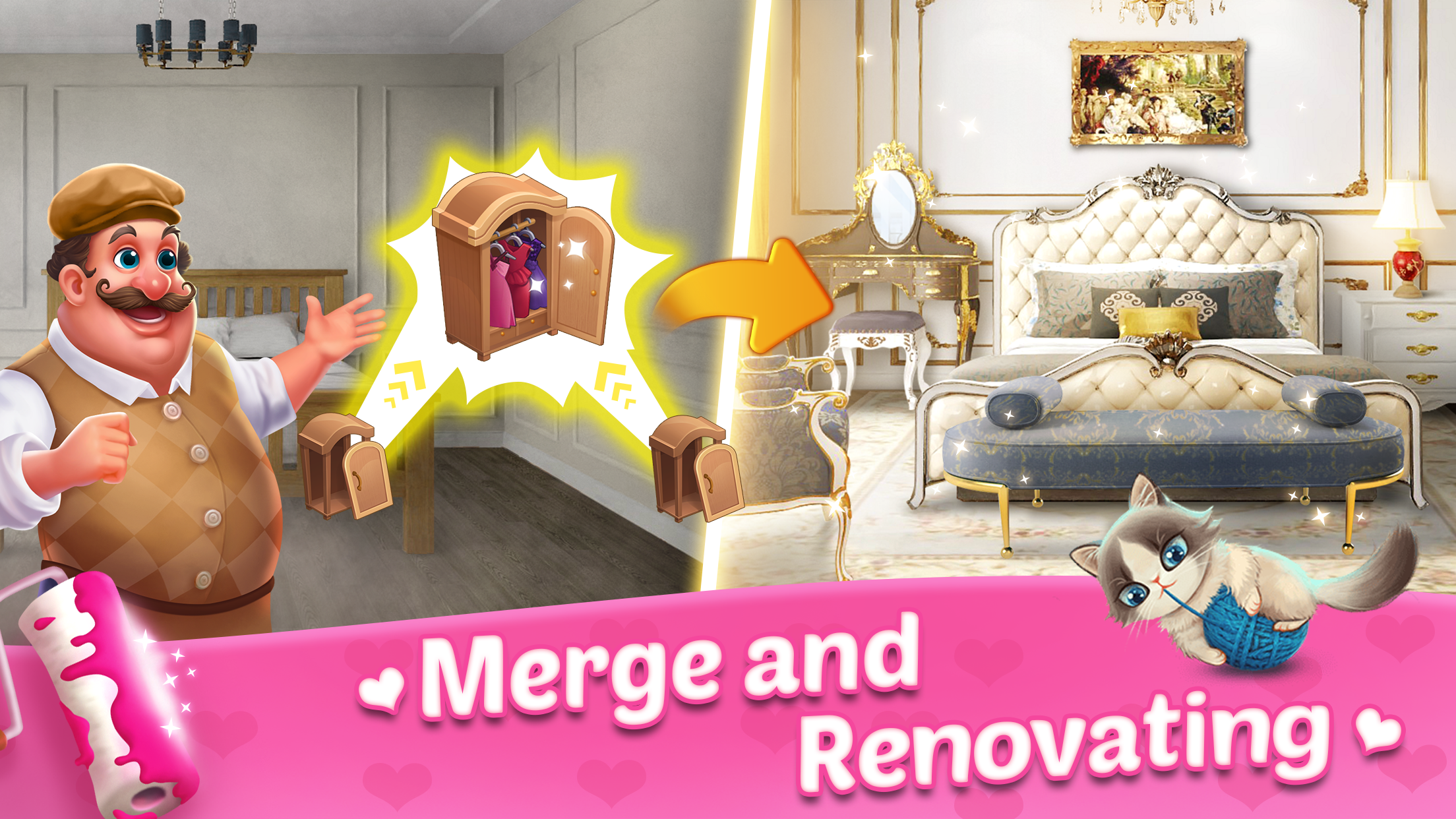 Screenshot 1 of Merge Dream - Mansion design - Decorate your house 1.6.1