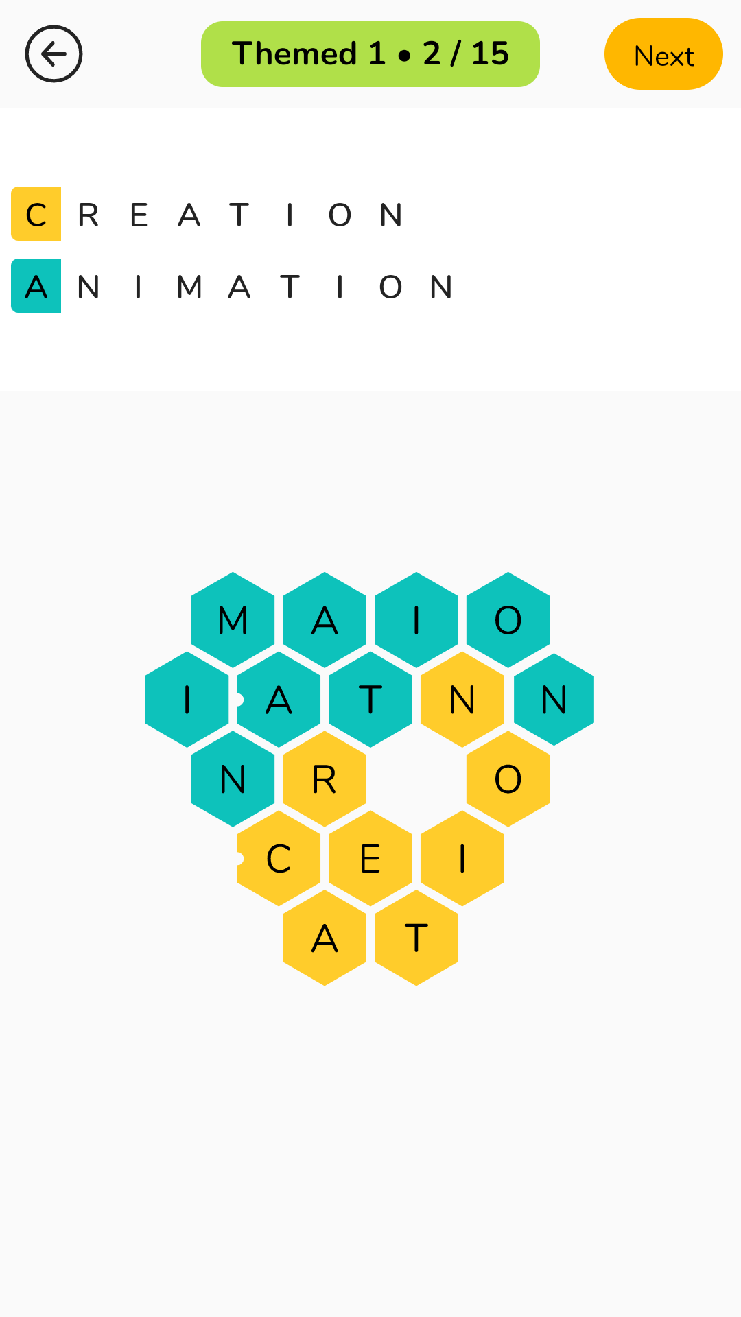 Screenshot 1 of Honeycomb: Word Puzzle 