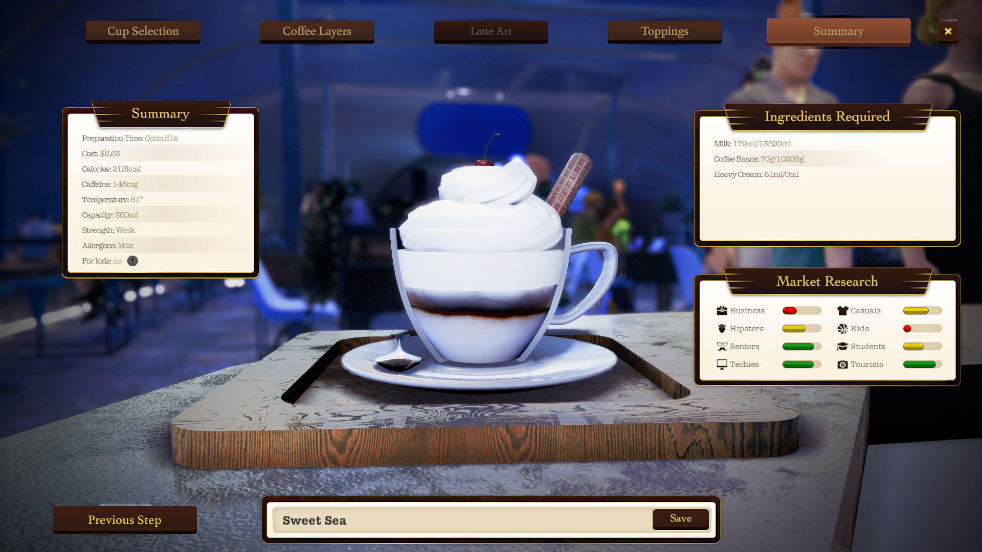 Espresso Tycoon Prologue: Underwater screenshot game