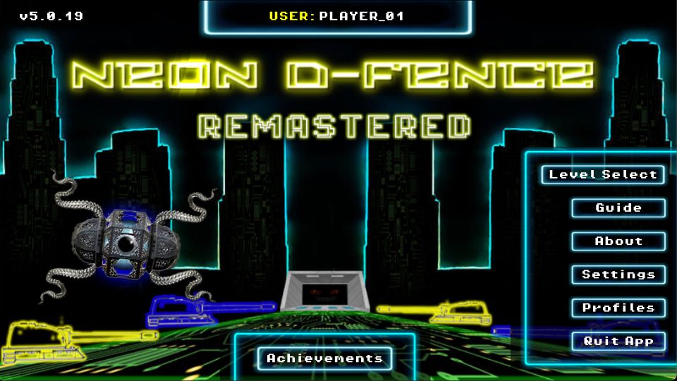 Screenshot of Neon D-Fence Remaster