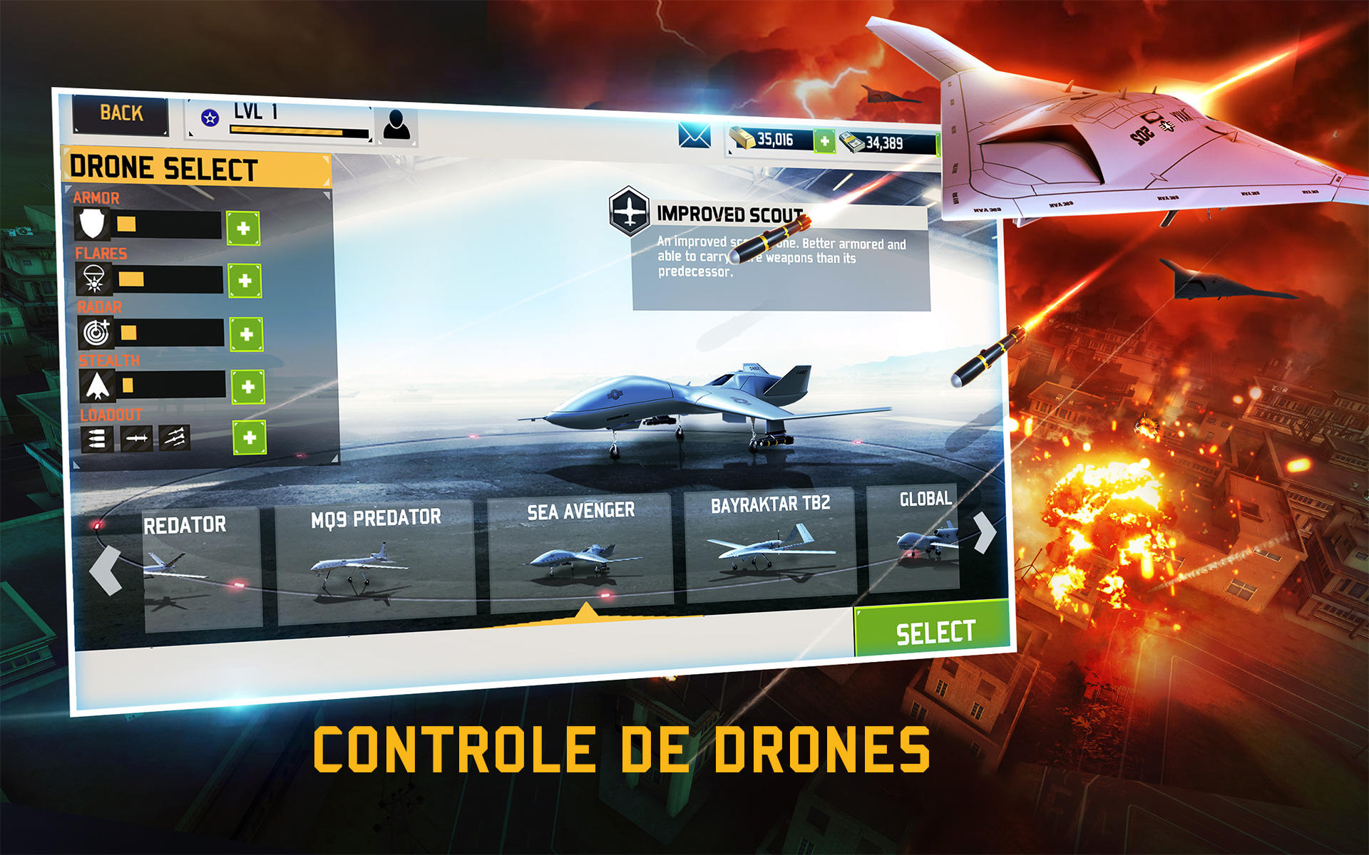 Captura de Tela do Jogo DRONE SHADOW STRIKE 3