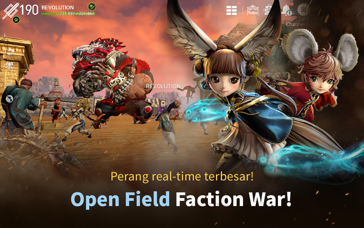 Cuplikan Layar Game Blade&Soul Revolution