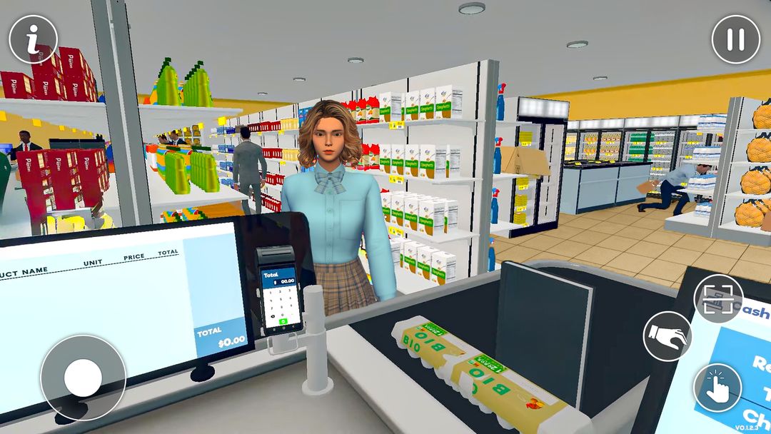 Screenshot of Supermarket Cashier Games 3D