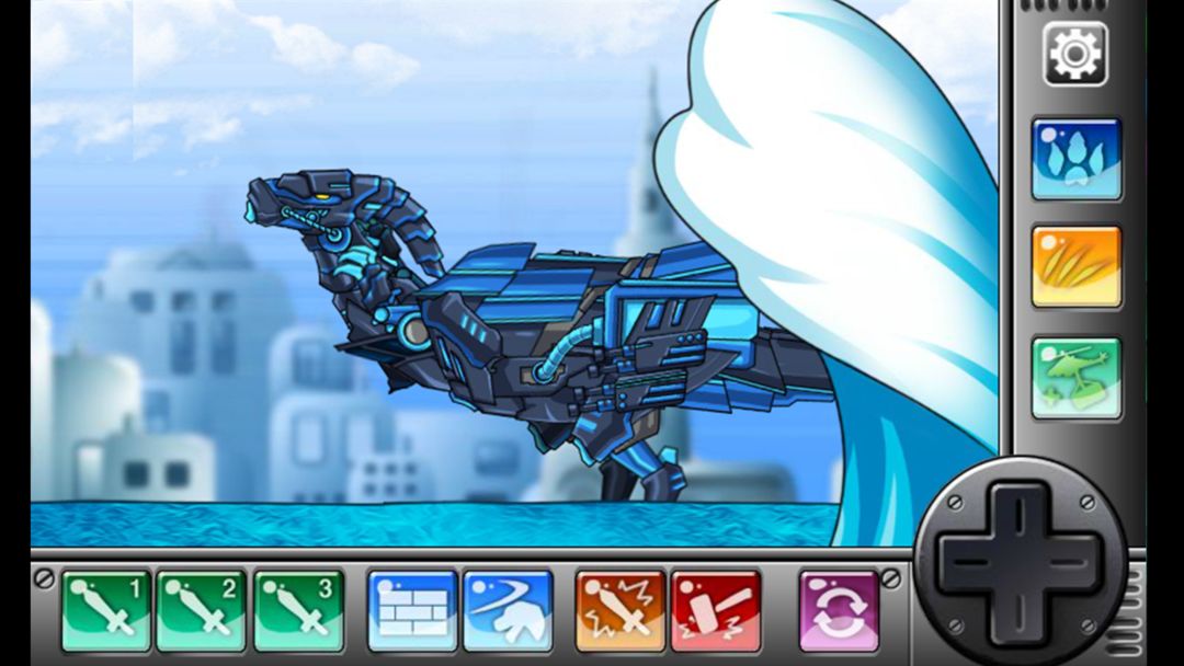 합체! 다이노 로봇 - 닌자 파라사우: 공룡 조립 게임 게임 스크린 샷