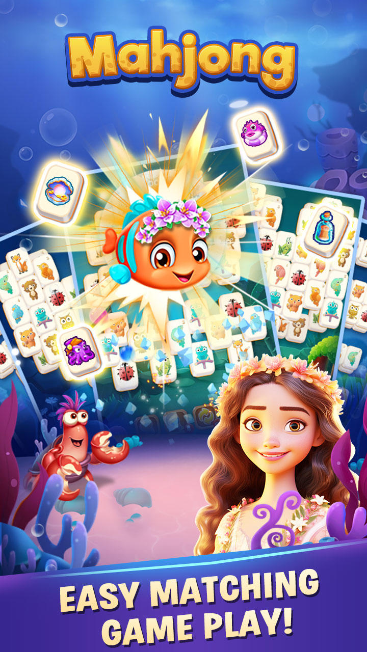 Mahjong Tiles Town Builder Game Screenshot