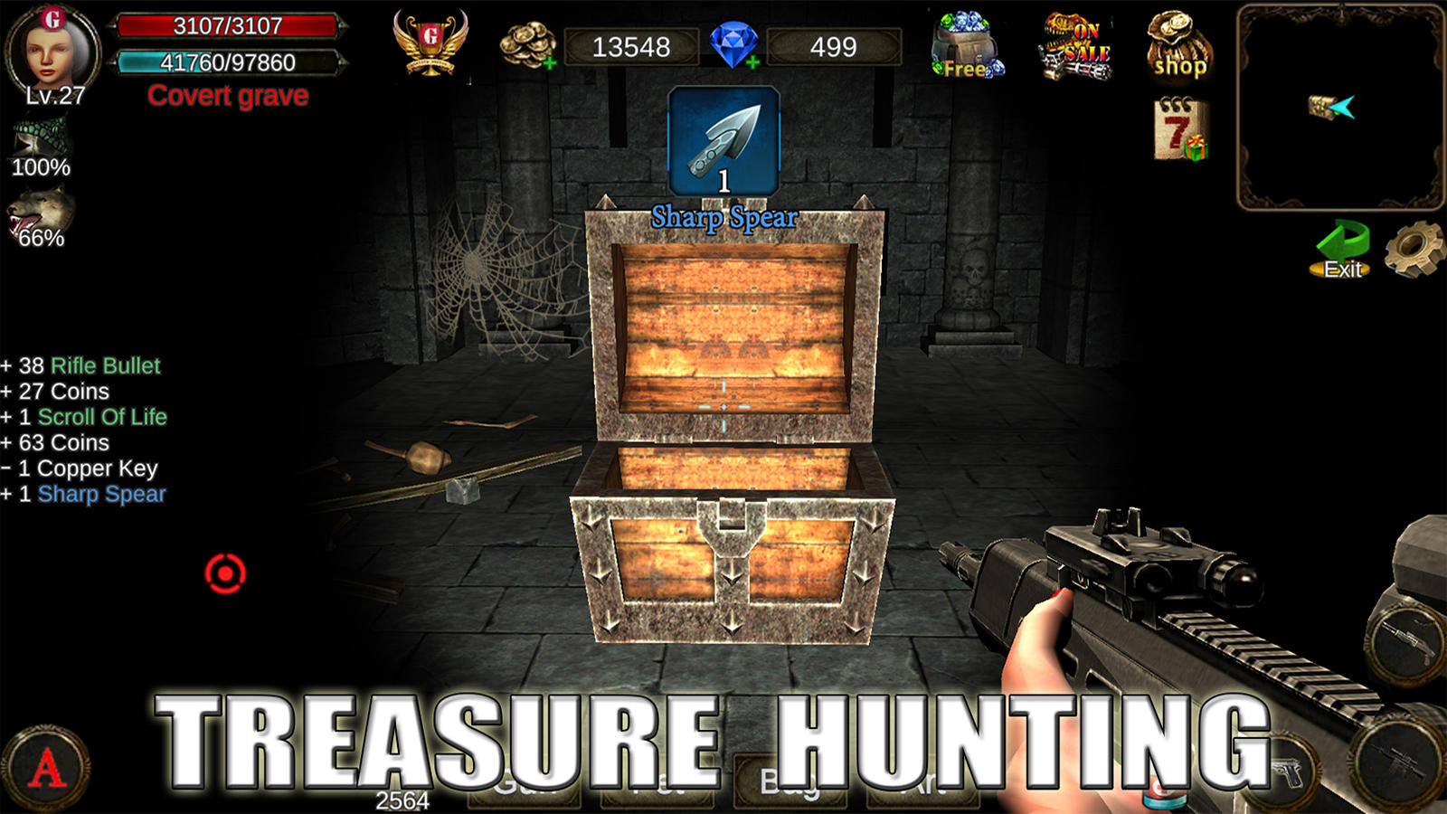 Dungeon Shooter : Dark Temple Game Screenshot