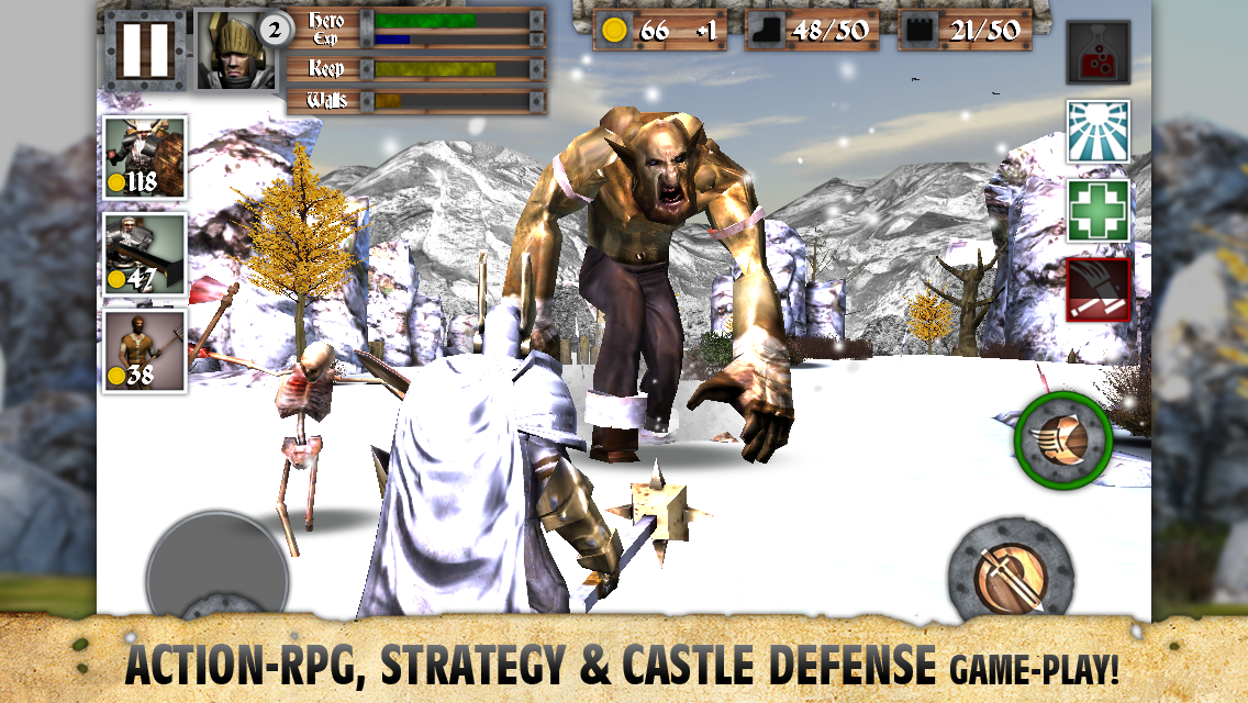 Heroes and Castles Game Screenshot