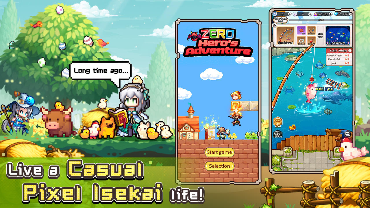 Screenshot of Zero to Hero: Pixel Saga