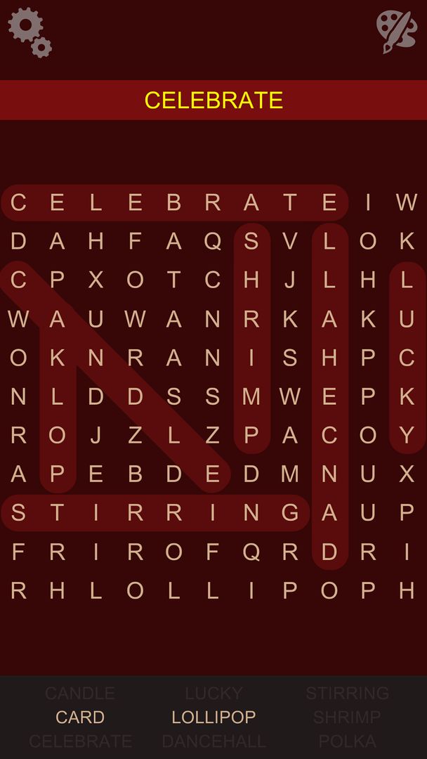 Screenshot of Word Search Epic