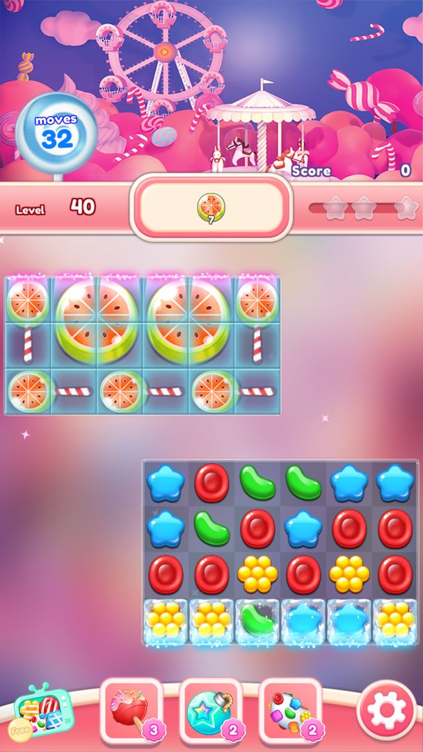 Candy Go Round: 休閒糖果遊戲 Match 3遊戲截圖