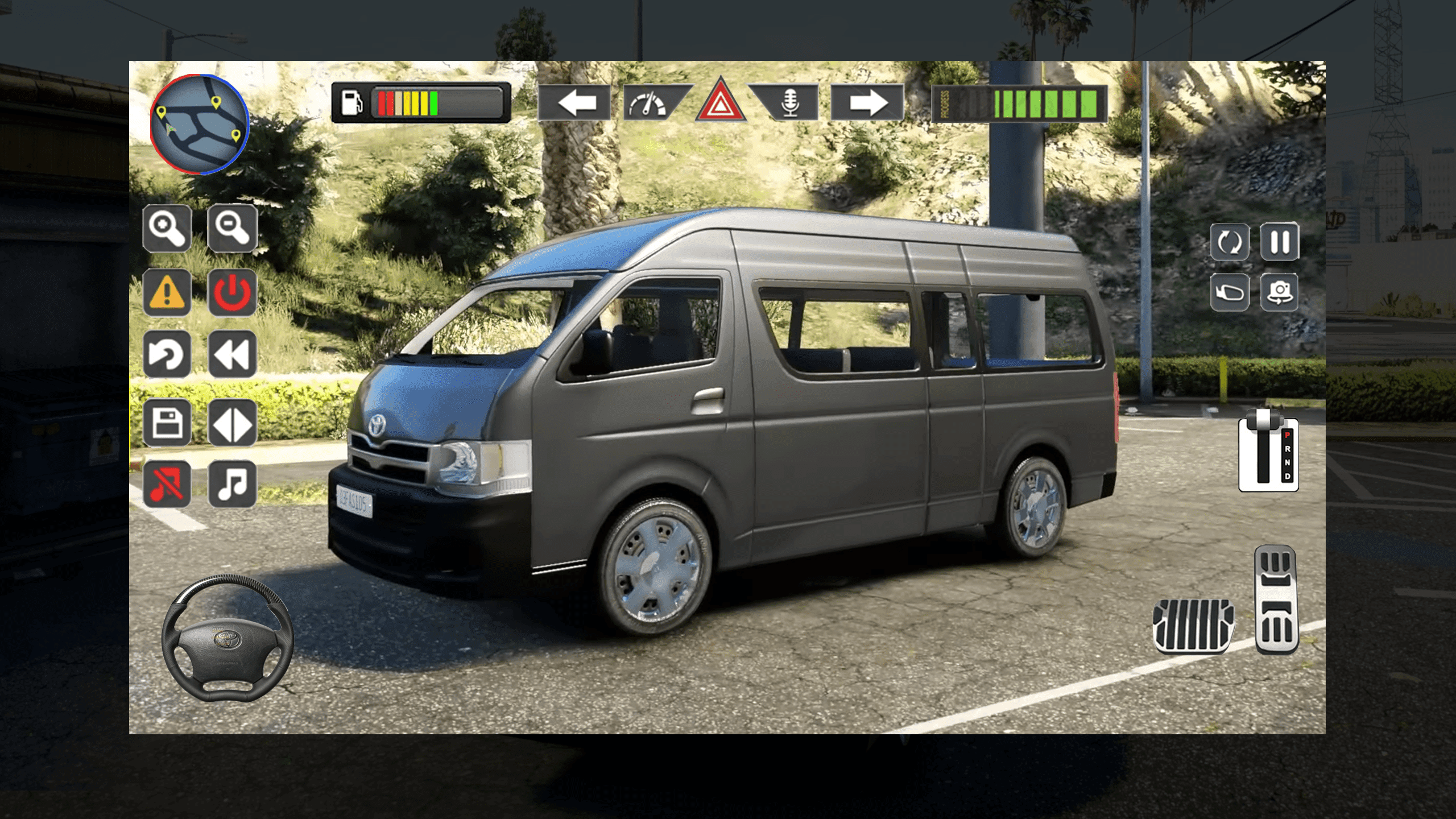 Van Toyota Hiace Simulator ภาพหน้าจอเกม