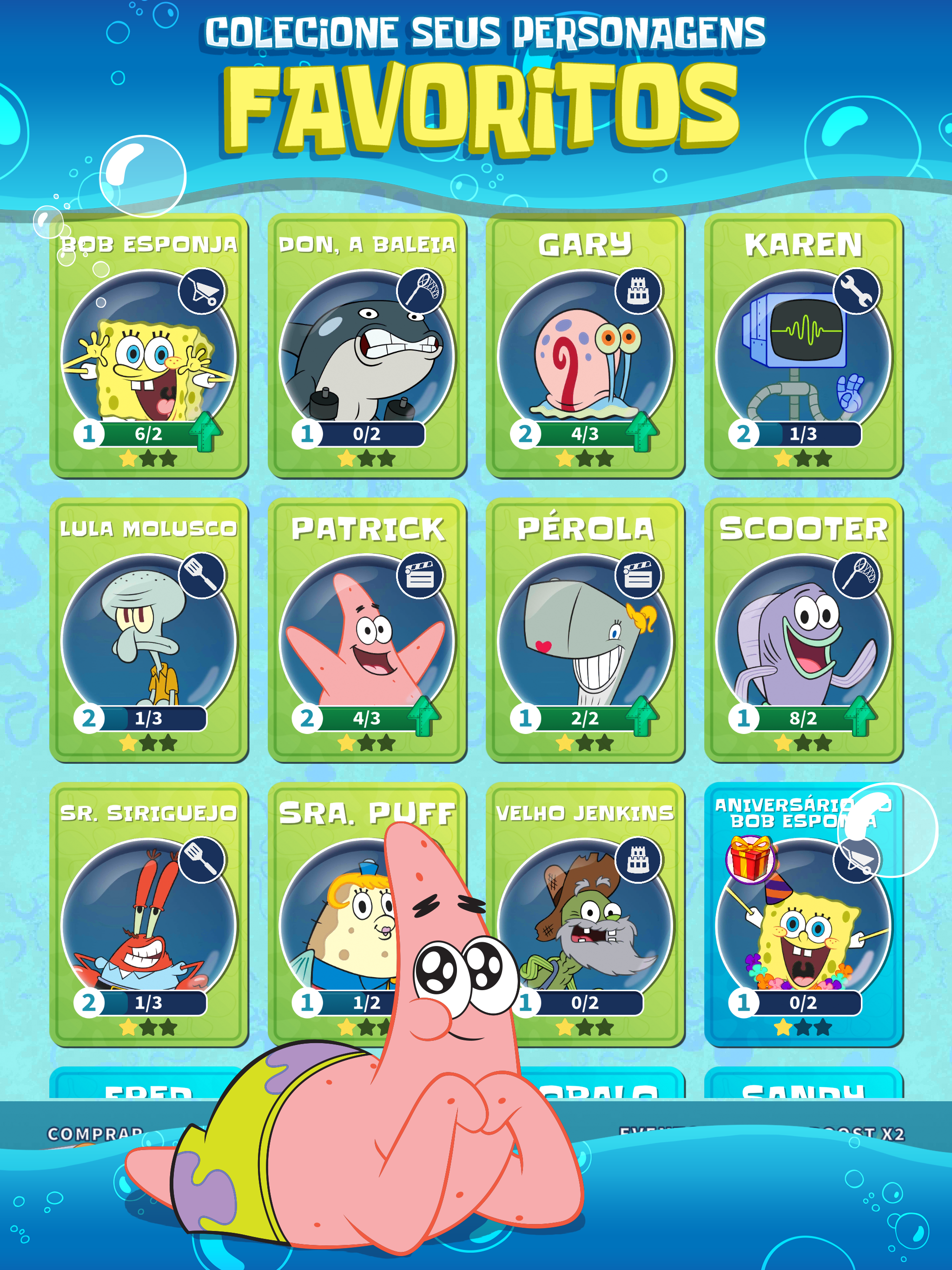 Captura de Tela do Jogo SpongeBob’s Idle Adventures