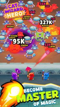 Captura de Tela do Jogo Cat Wizard Hero