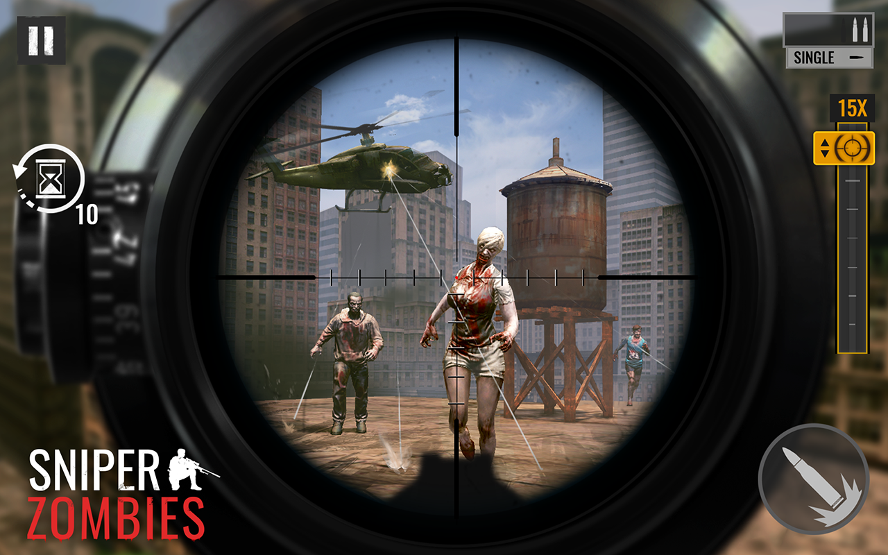 Cuplikan Layar Game Sniper: Zombie Games
