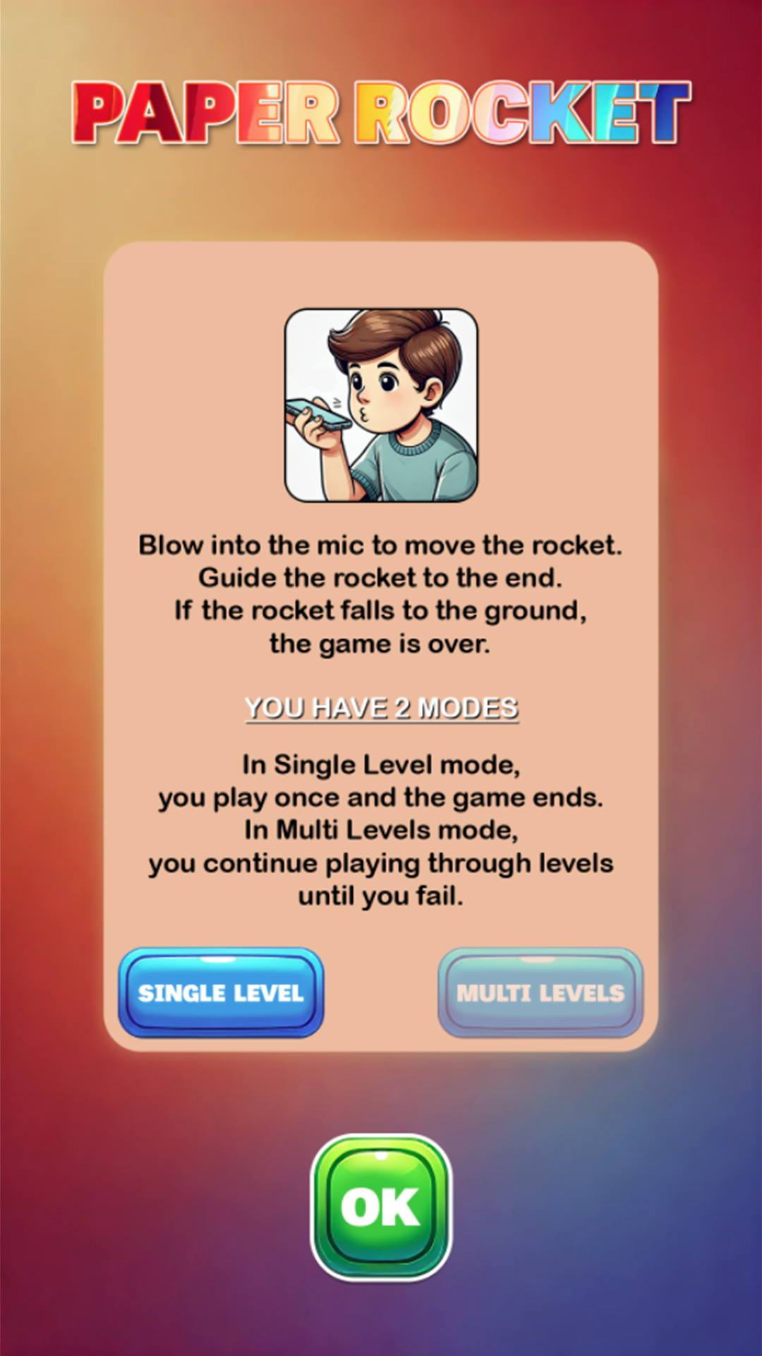 Voice Challenges Game Screenshot