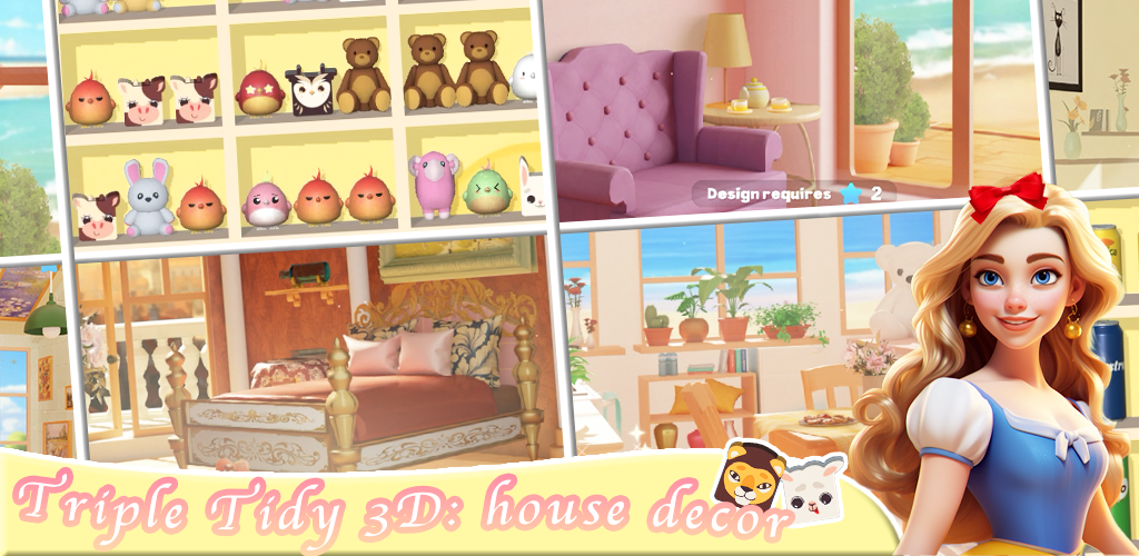 Banner of Triple Tidy 3D: house decor 1.1.1