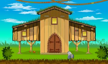 Captura de Tela do Jogo Floating House Rescue