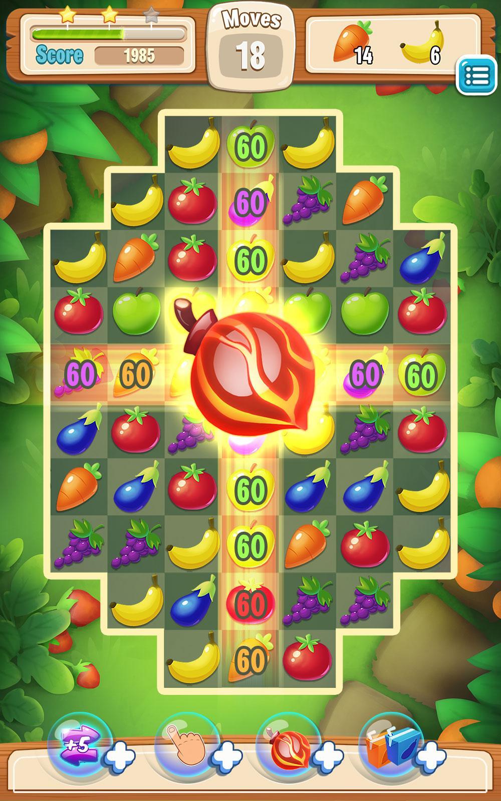 Garden Smash Match 3 Game Screenshot