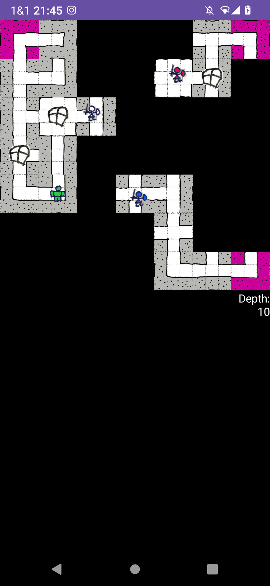 Paper Dungeon ゲームのスクリーンショット