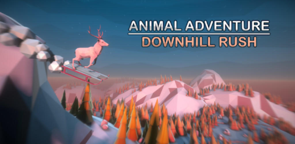 Banner of การผจญภัยของสัตว์ Downhill Rush 