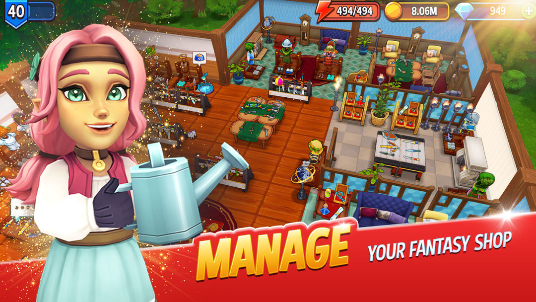 Screenshot of Shop Titans: RPG Idle Tycoon