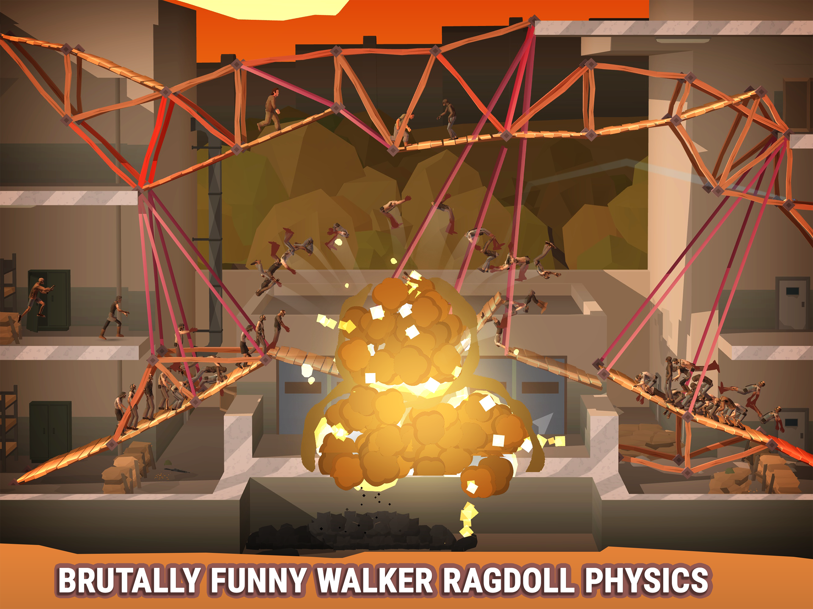 Bridge Constructor: TWD Game Screenshot