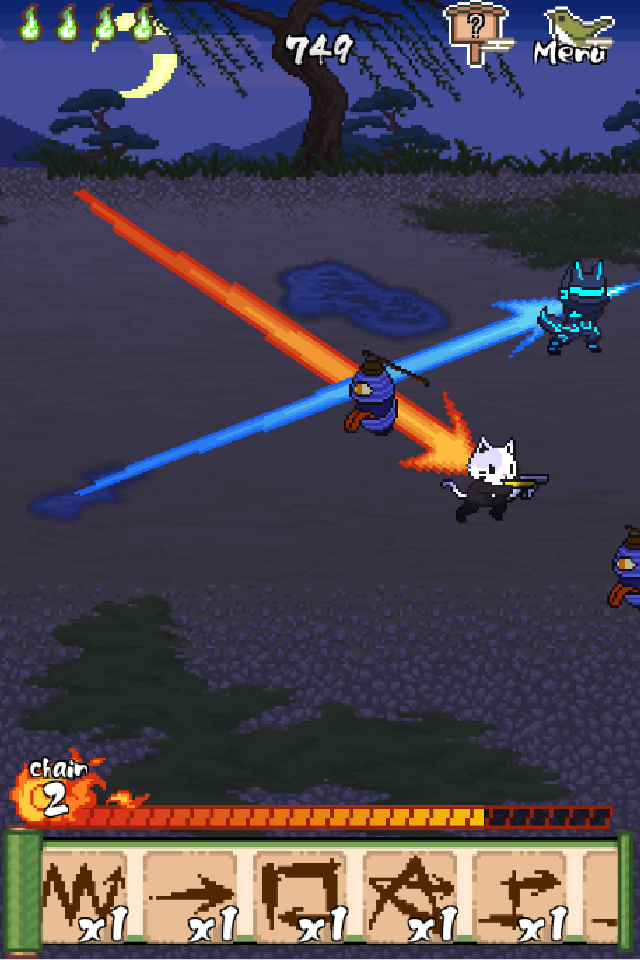 Wan Nyan Slash Game Screenshot