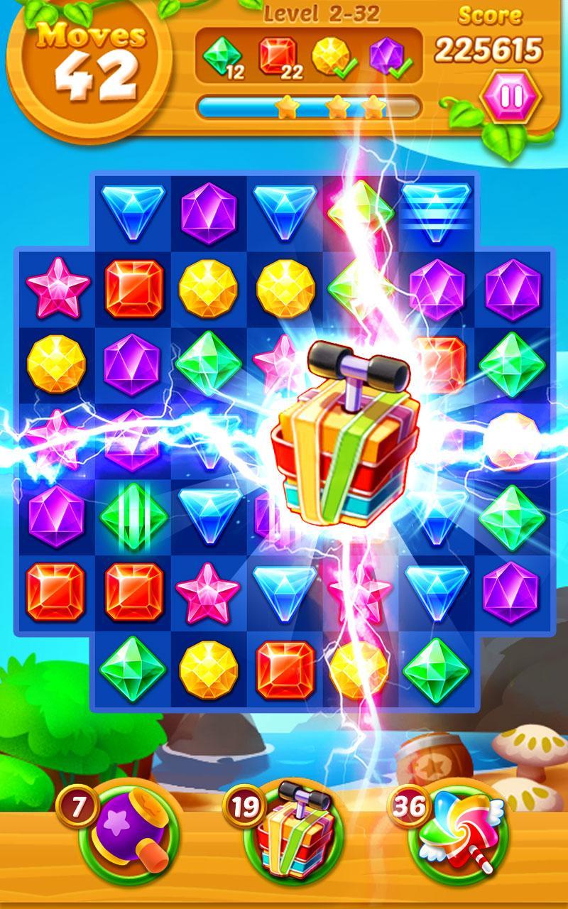 Jewels Track - Match 3 Puzzle Game Screenshot