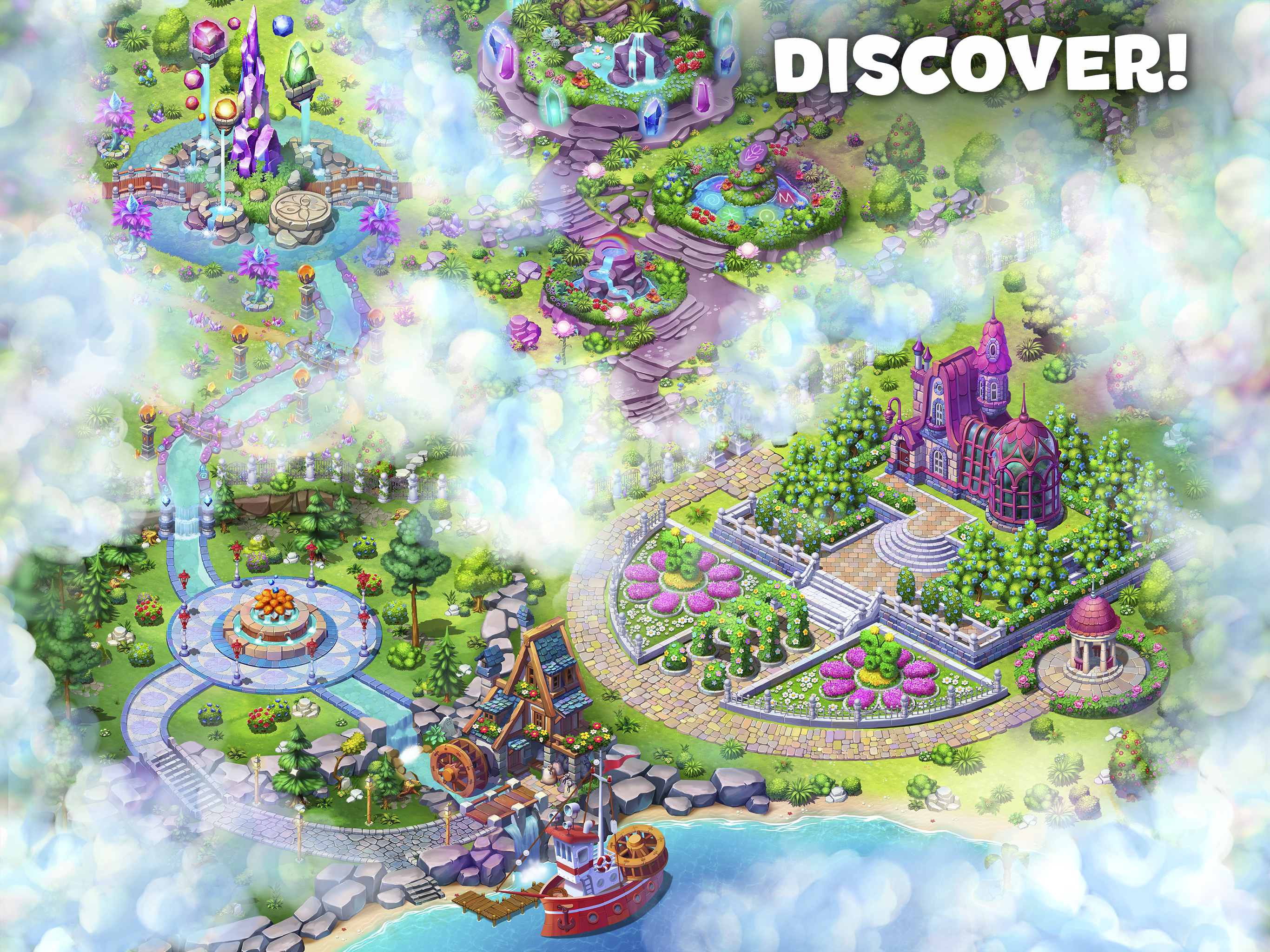 Butterfly Garden Mystery: Scapes Match 3 Story Game Screenshot