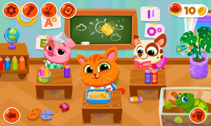 Bubbu School–สัตว์น่ารักของฉัน ภาพหน้าจอเกม