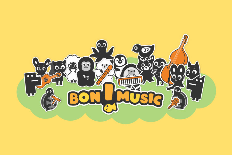 Screenshot of the video of Bon! Music