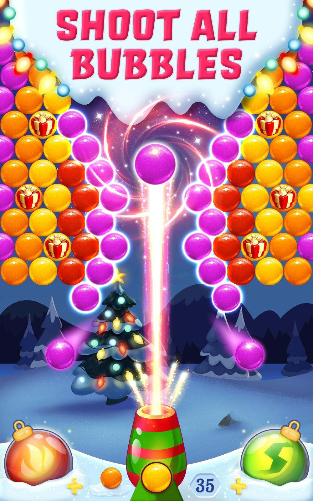 Cuplikan Layar Game Bubble Pop Santa